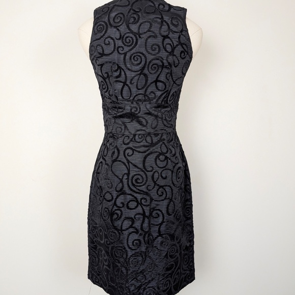 Le Chateau Black Mini Dress Size XS Vintage Sleeveless - Picture 4 of 11